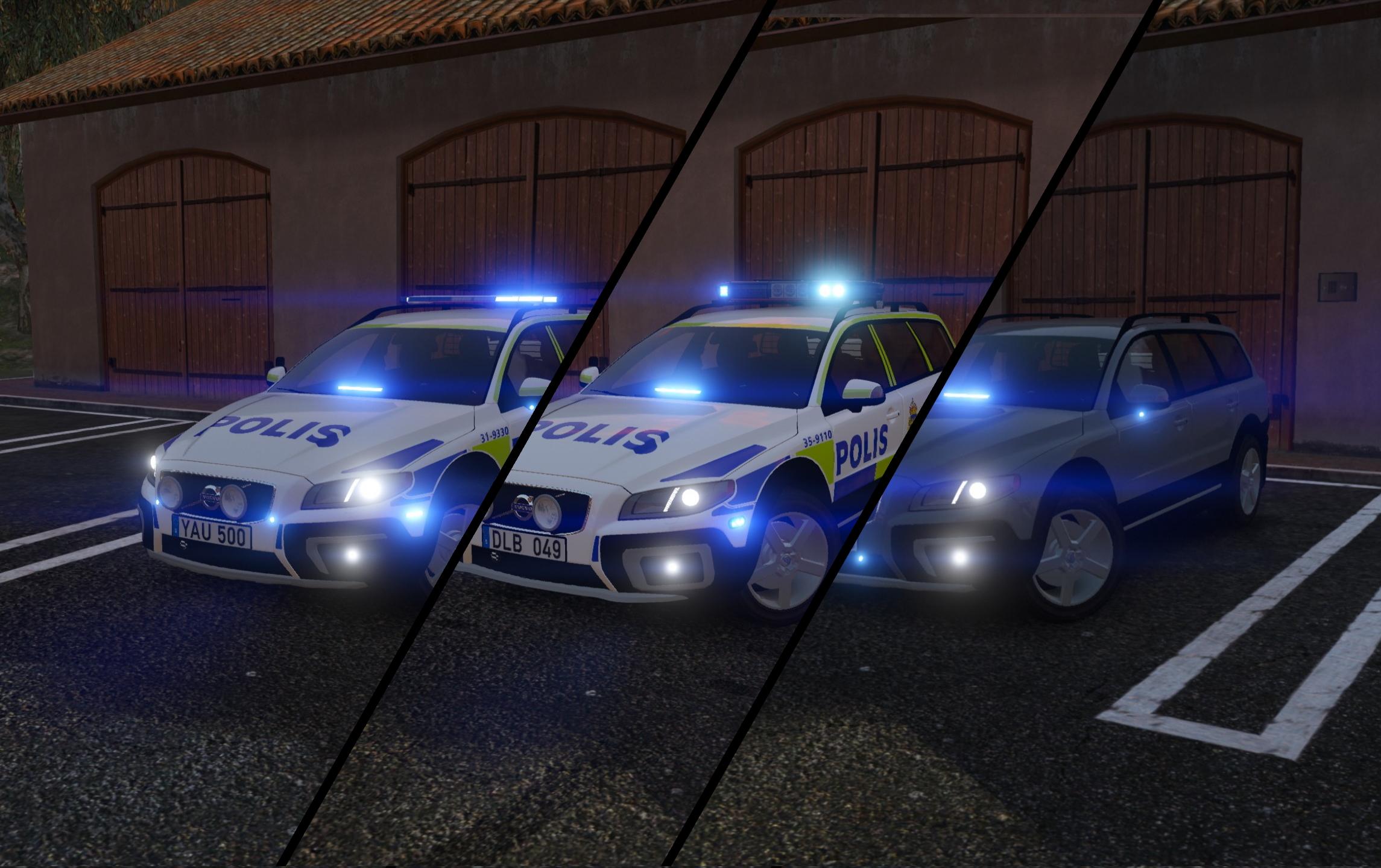 Volvo Xc Swedish Police Pack Els Gta Mods