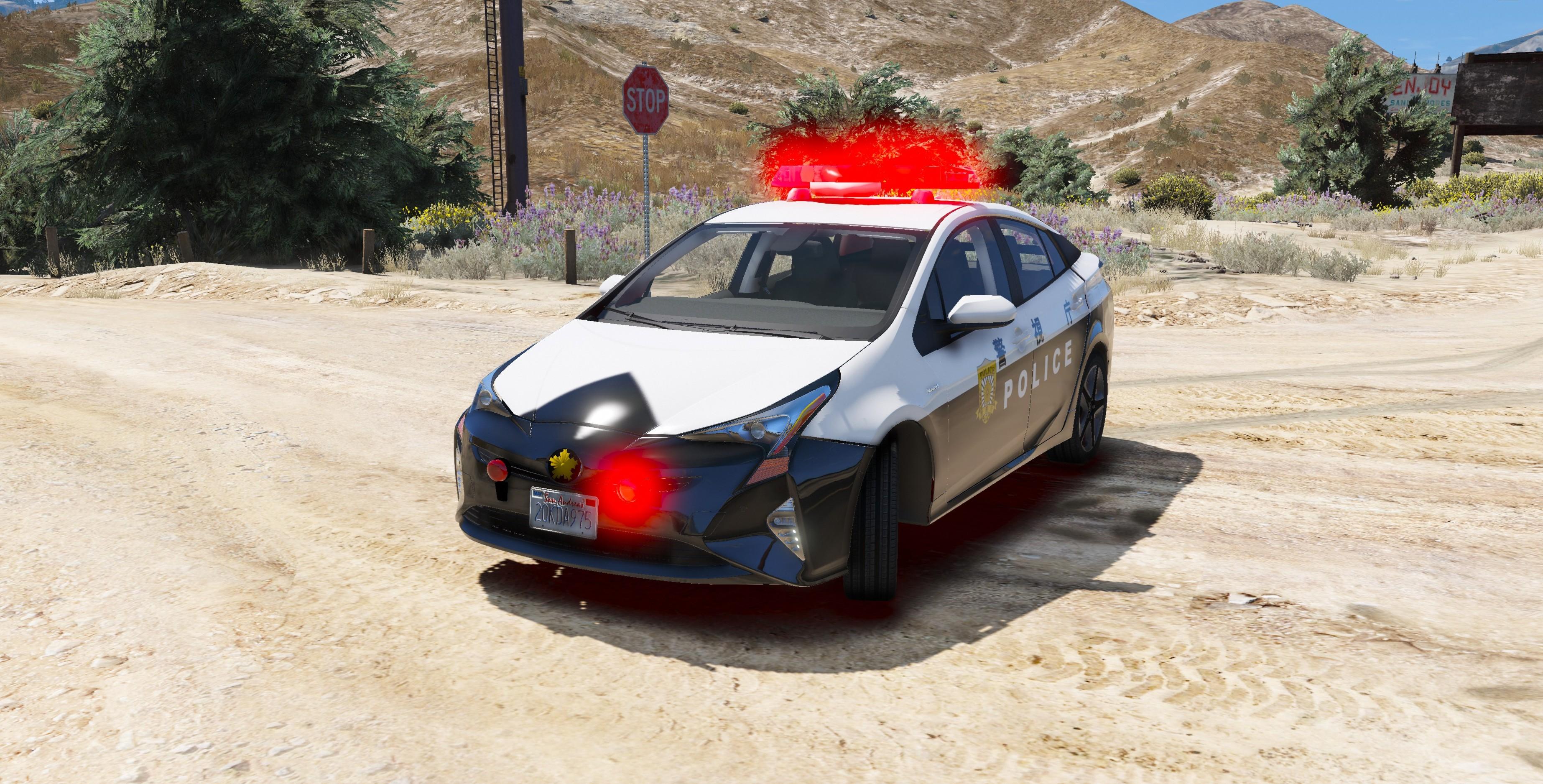 Toyota Prius Japanese Police Add On Replace Gta Mods