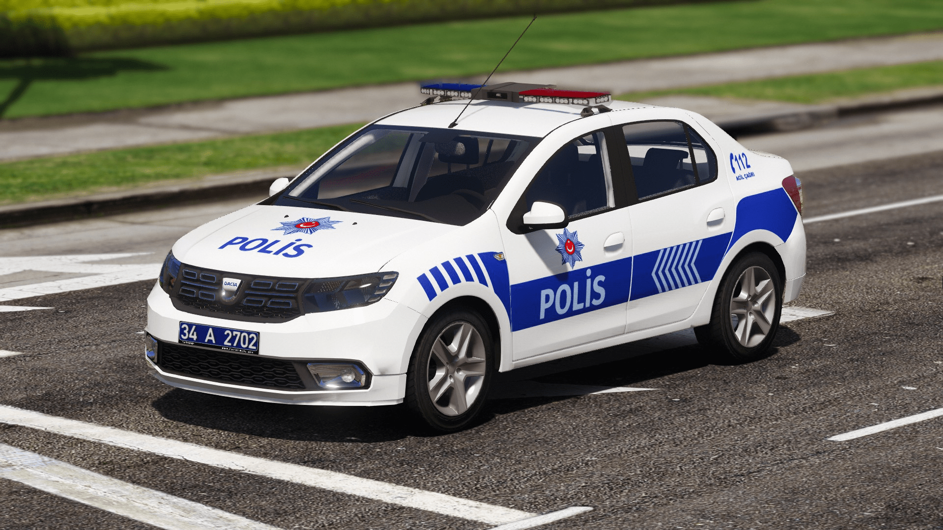 Dacia Logan Polis Asayis Reflektif Turkish Gta Mods