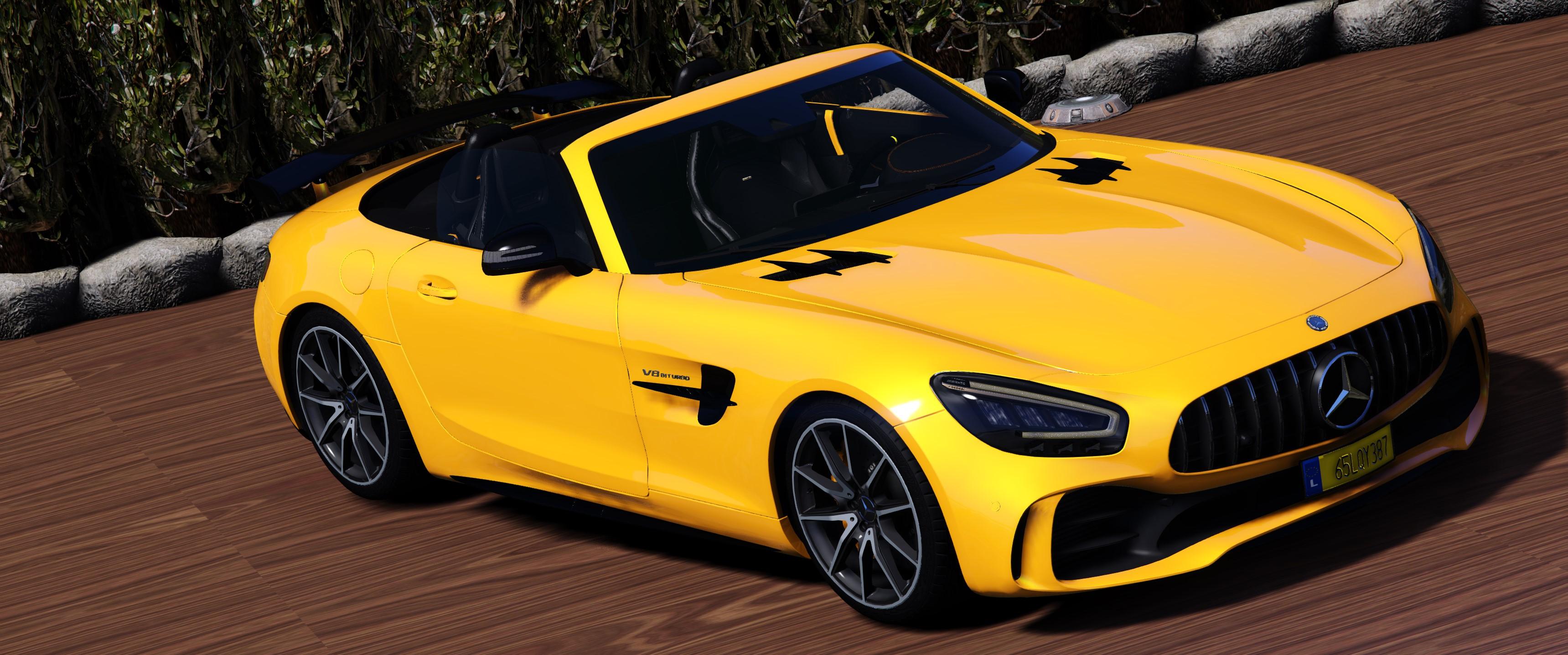 Mercedes Benz Amg Gt R Roadster Animated Roof Add On Template Gta