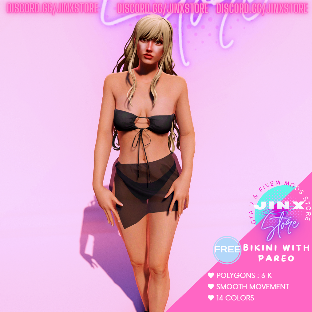 Bikini With Pareo For Mp Female Gta Mods