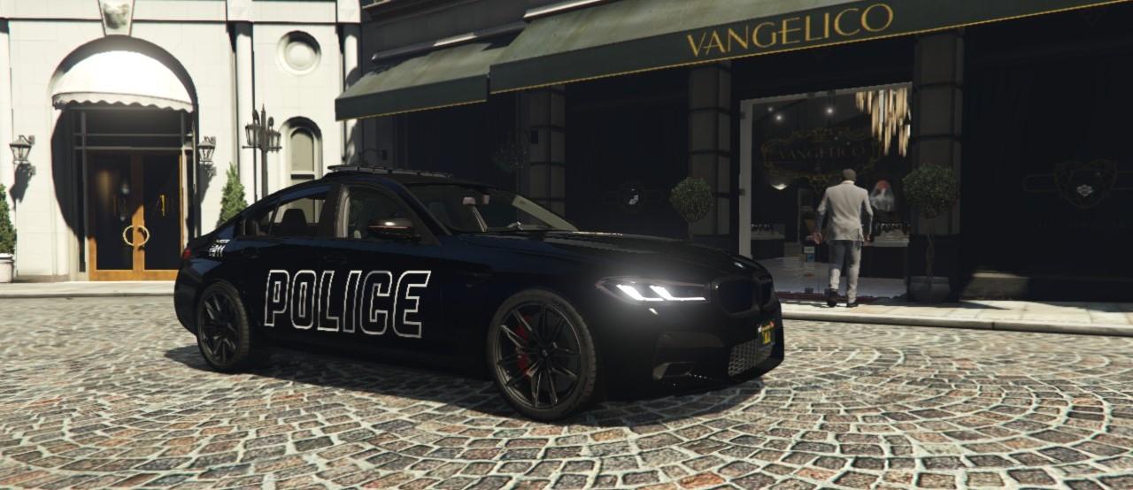 BMW M5 Saloon Marked FiveM SP Ready NON ELS GTA5 Mods