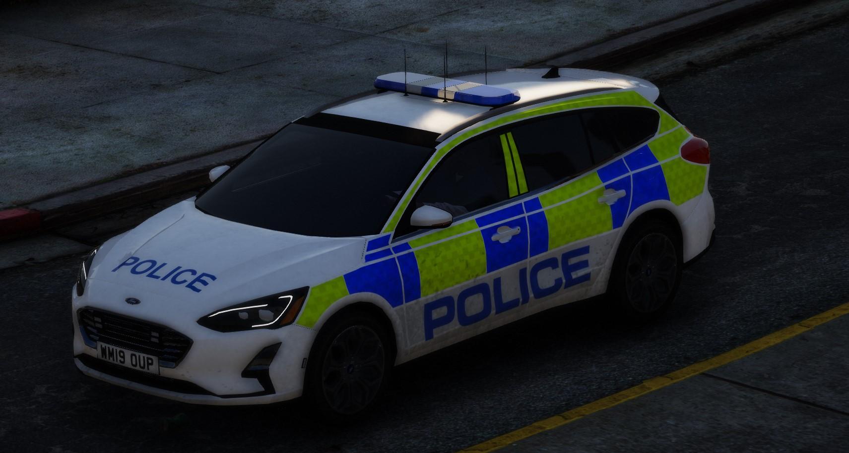 Generic British Police 2019 Ford Focus Estate IRV GTA5 Mods