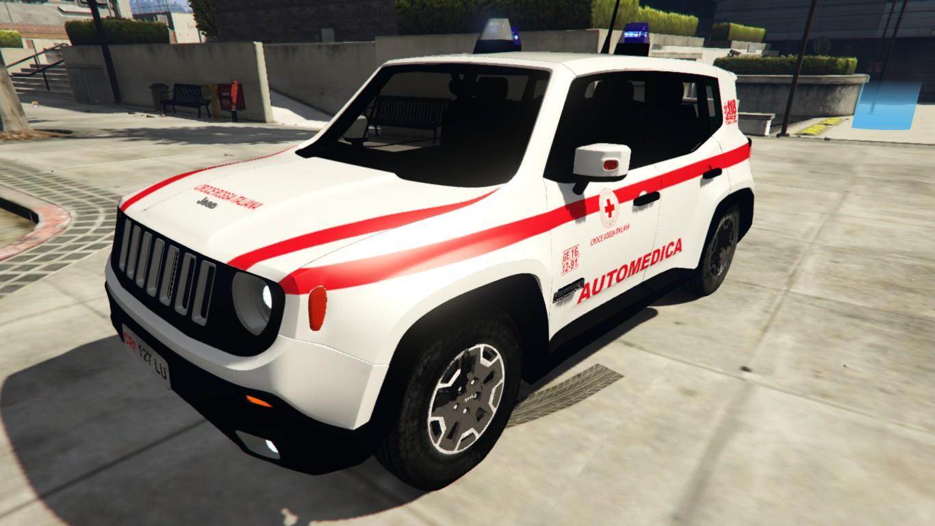 Jeep Renegade Croce Rossa Italiana Cri Reskin Els Gta Mods