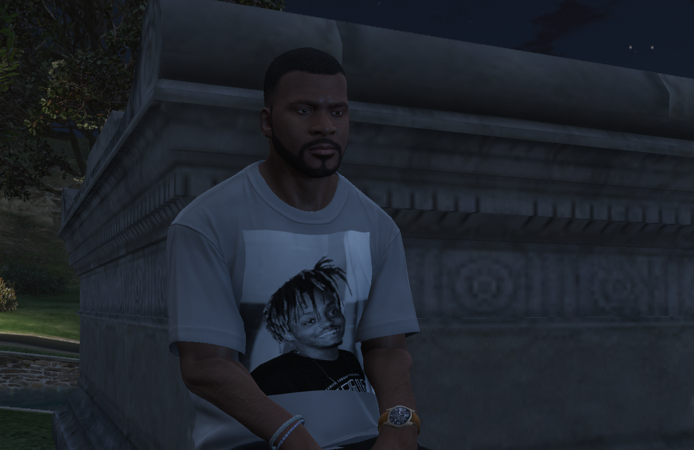 Juice Wrld T Shirt For Franklin GTA5 Mods