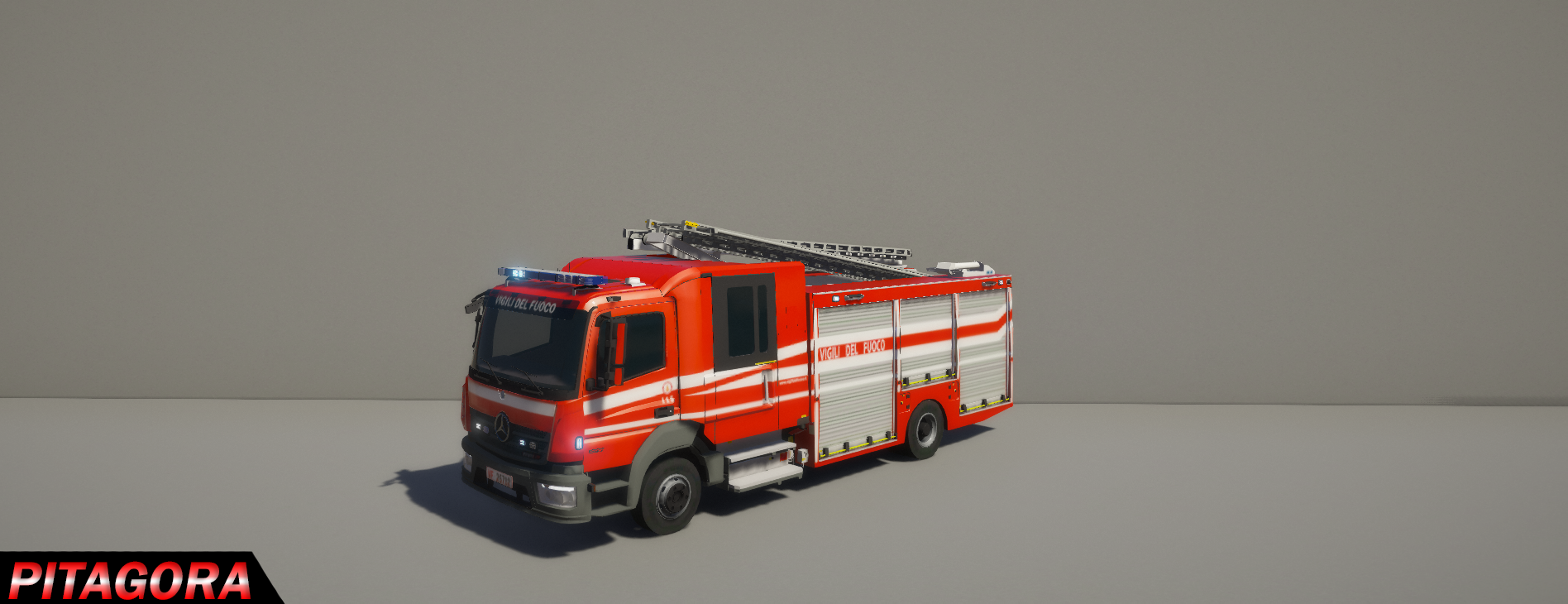 Mercedes Benz Atego Vigili Del Fuoco Italiani Els Template Gta