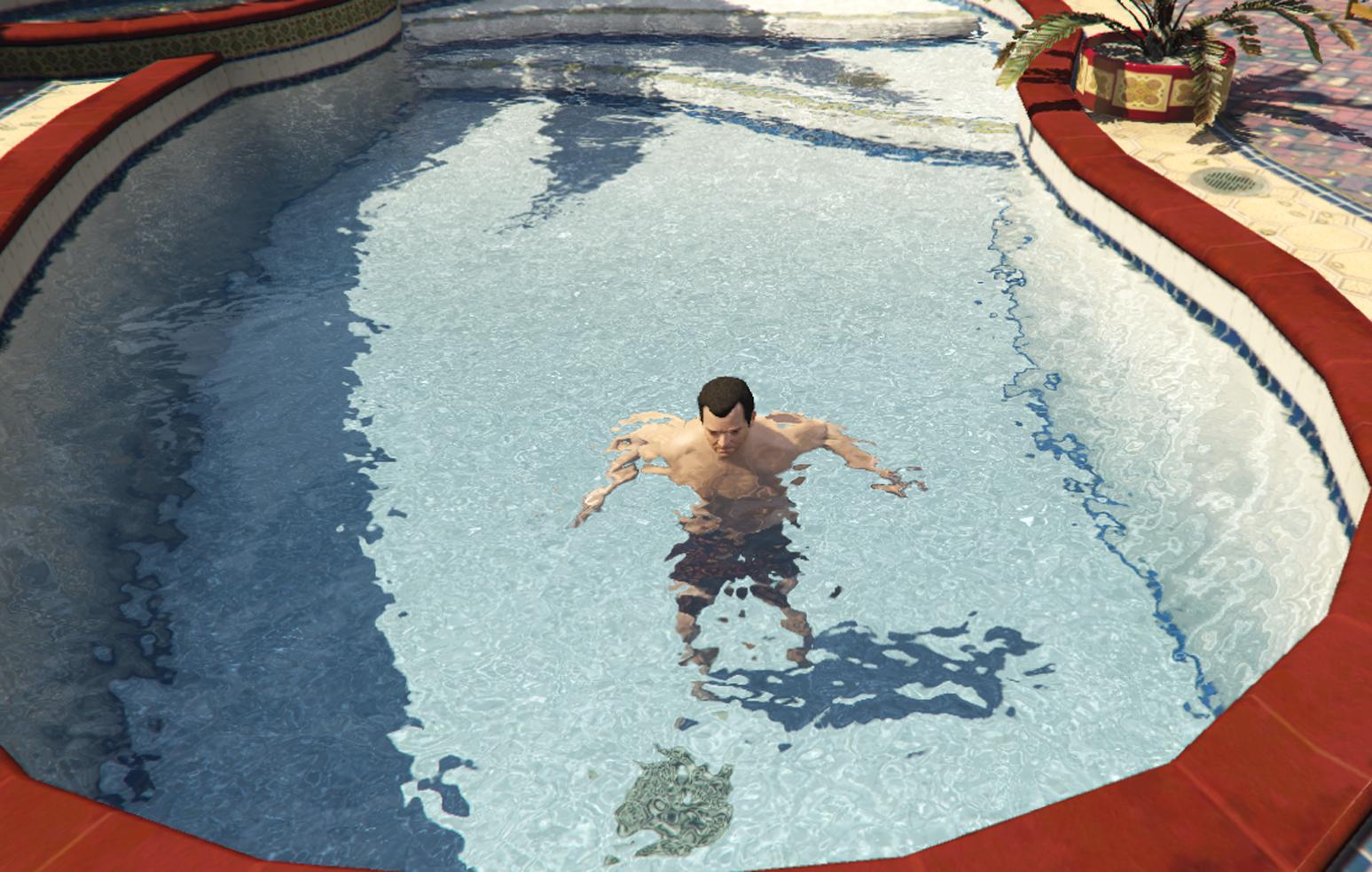 Michael S Very Clean Pool Water GTA5 Mods