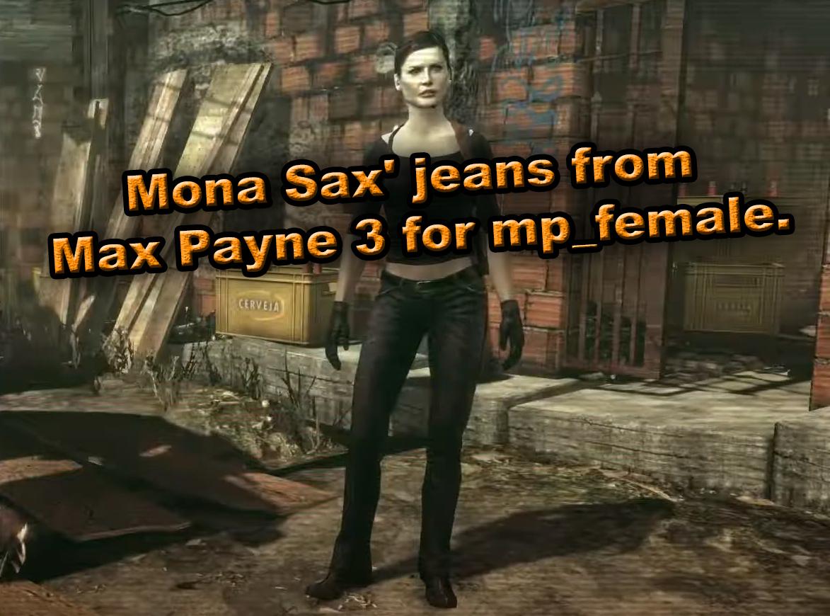 Mona Sax Jeans From Max Payne 3 For MP Female GTA5 Mods