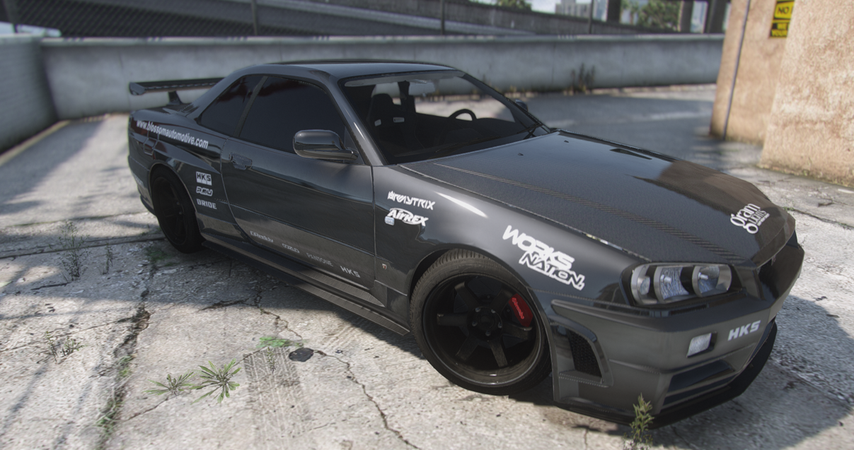 Nissan Skyline R Racing Style Clean Livery Gta Mods