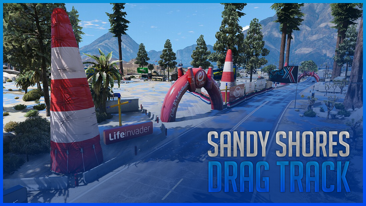 Sandy Shores Event Drag Track On Airport FiveM YMAP GTA5 Mods