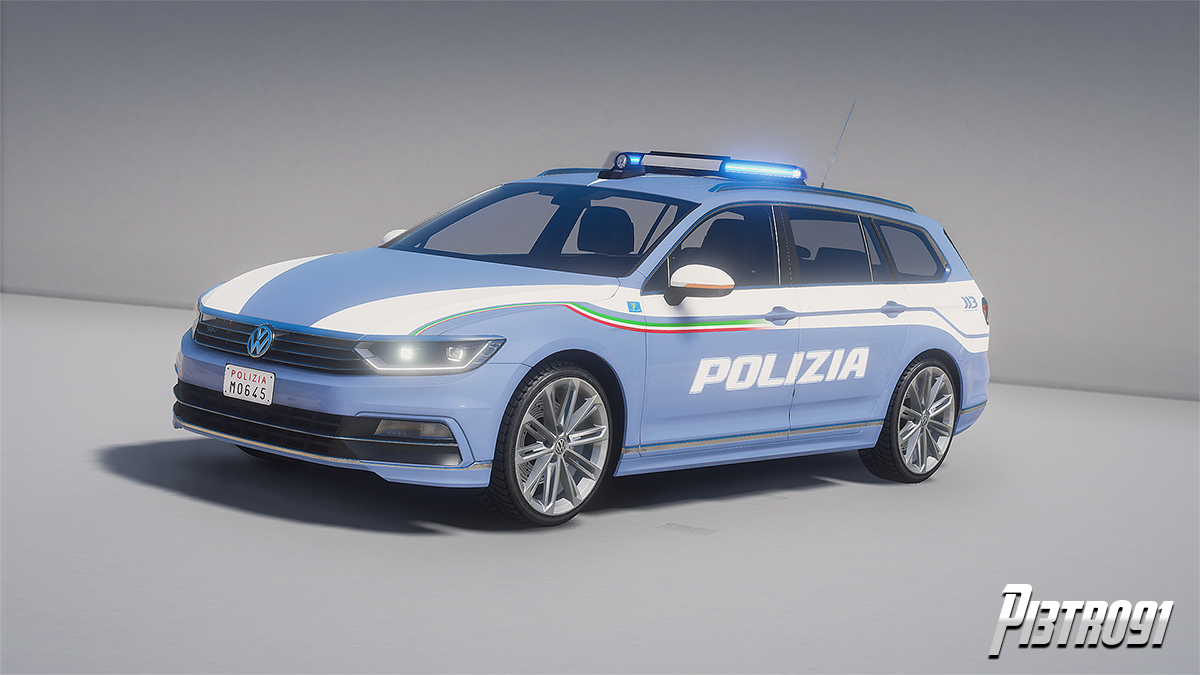 Volkswagen Passat Polizia Di Stato Add On Gta Mods