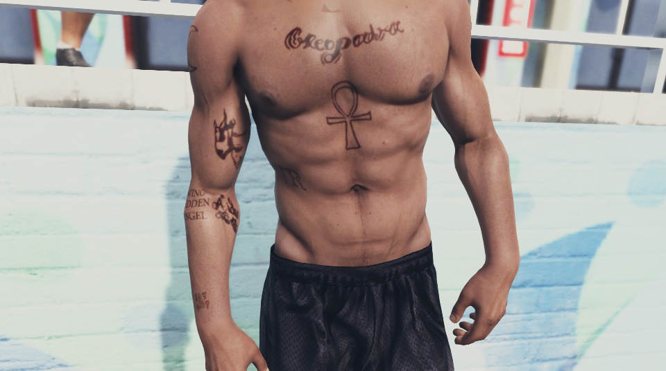 Xxxtentacion Tattoos Body For Franklin Gta Mods