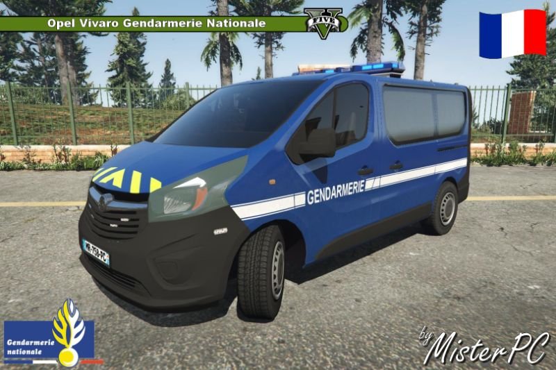 opel vivaro gendarmerie nationale - gta5-mods.com