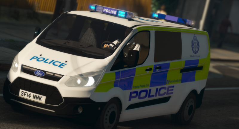 police scotland 2014 ford transit custom irv