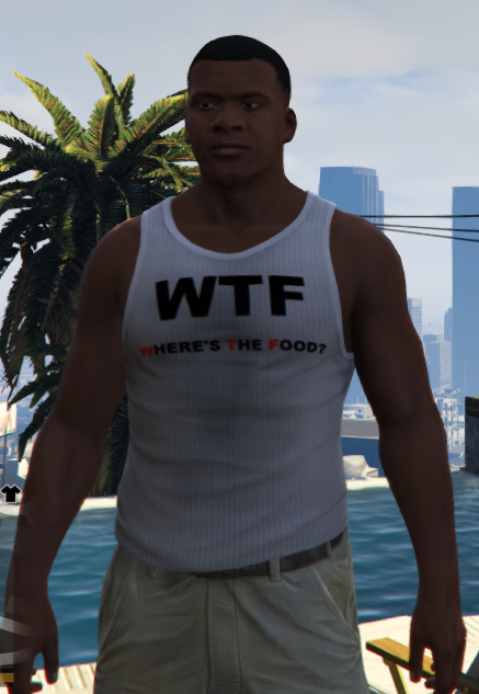 "wtf" tanktop for franklin