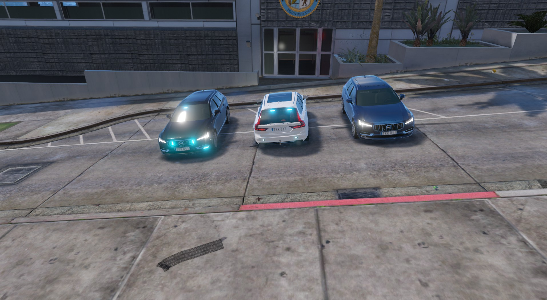 Unmarked Volvo V Swedish Police All Blue Els Gta Mods