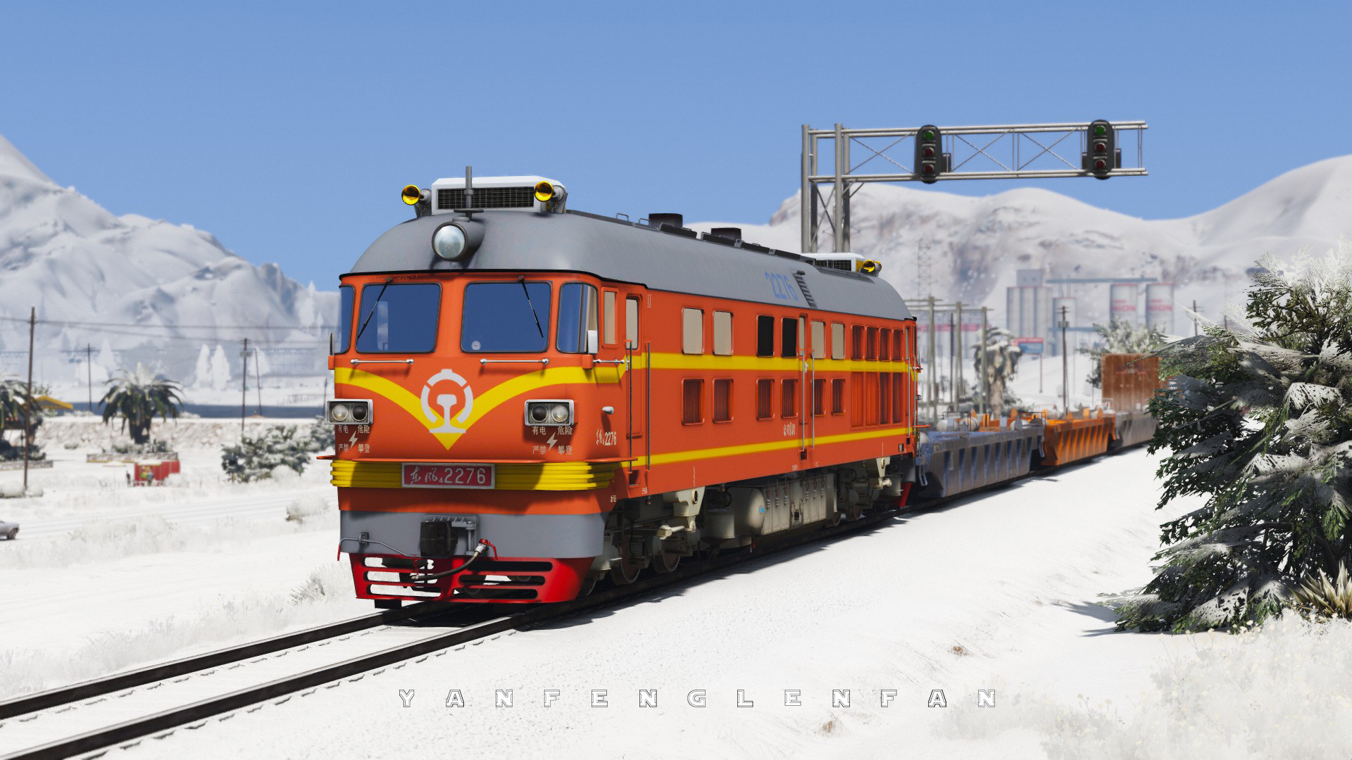 【中国东风系列内燃机车】df4b type diesel locomotive 东风4b型