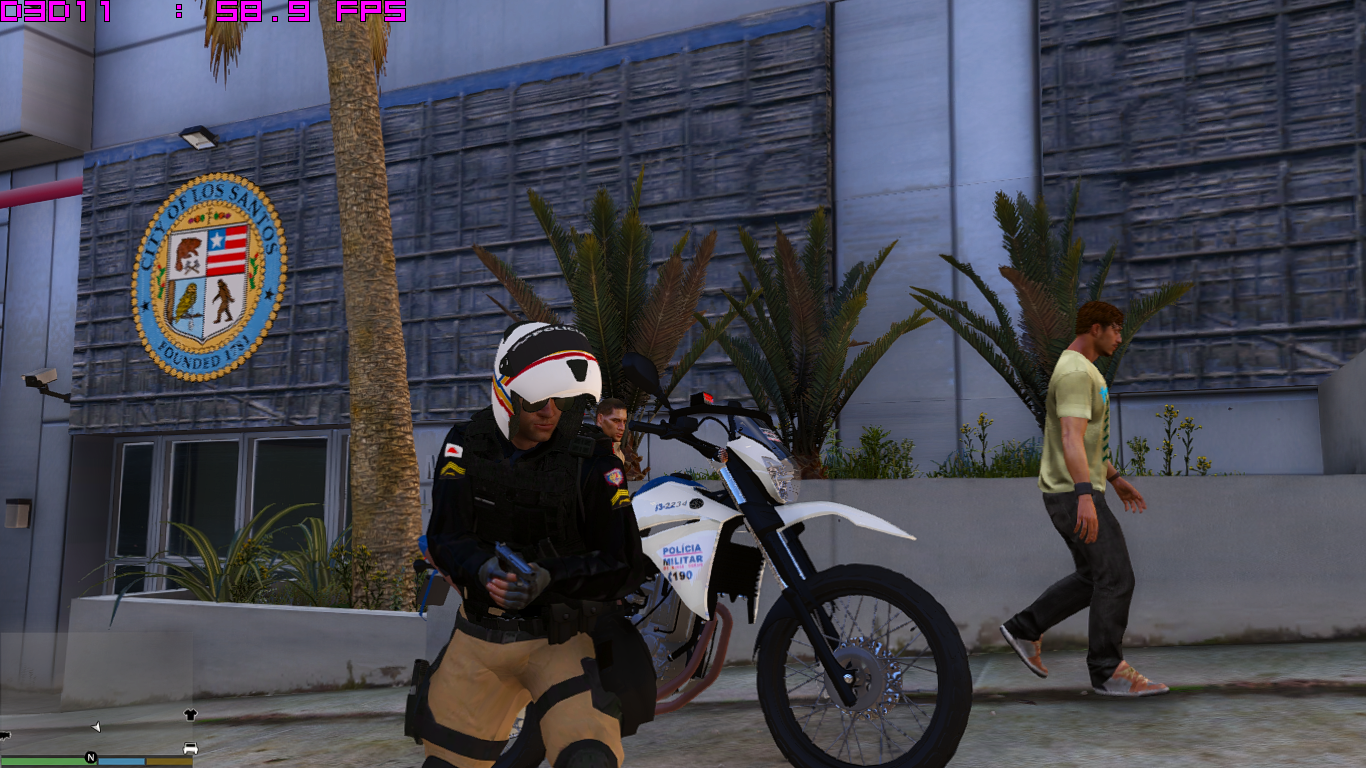 Skin Pmmg Patrulha De Moto Gta Mods