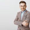Ab8df8 handsome businessman suit glasses cross arms chest look 176420 21750
