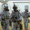 1eeea2 u s  soldiers with headquarters and headquarters company, 2nd battalion, 502nd infantry regiment, 2nd brigade combat team, 101st airborne division (air assault) wear m 40 g