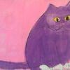Faa934 walasse ting purple cat