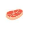 8dbf65 fresh steak icon isometric 3d style vector