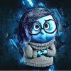 628293 hd wallpaper sadness inside out blue stone background sadness character inside out characters sadness grunge art