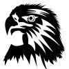 496aaf tribal eagle head tattoo design