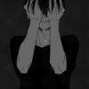 59cf0a 46da0c9b5956c0d8a04ccb52bb32e9b8  anime black and white sad alone boy sad