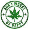 221574 dont worry be happy marijuana logo