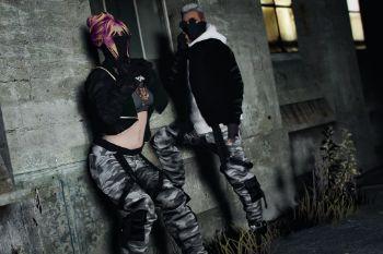 97e8ee mrwitt@cyber streetwear duo pose