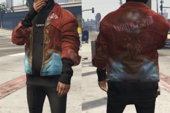 Denim Jacket And Inside Hoodie - GTA5-Mods.com