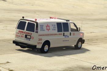 Israel Mda Ambulance Chevrolet Savana Els Ems Emergency