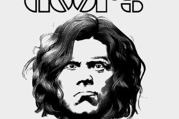 jim morrison the doors stencil