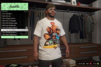 West Coast 90s Rappers T-shirts Pack for Franklin - GTA5-Mods.com