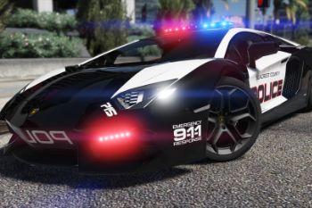 Lamborghini Aventador | Hot Pursuit Police [Add-On / Replace | Template ...