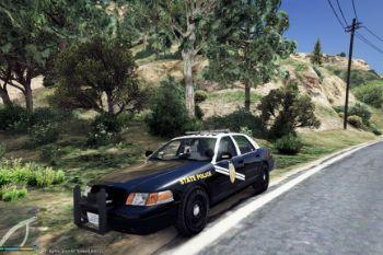 New Mexico State Police CVPI White Top w/ Red Light Template - GTA5 ...