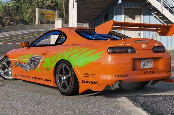 Brian O'Conner Toyota Supra Fast & Furious - GTA5-Mods.com