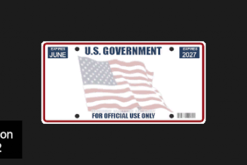 Fb64aa usgov license plate 2021