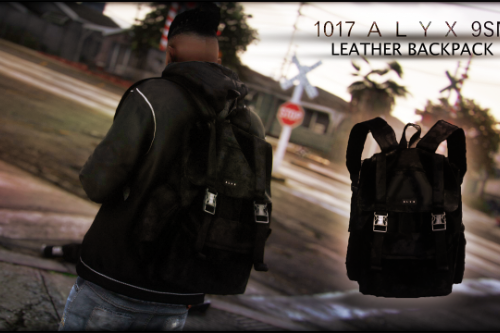 1017 Alyx 9SM Leather Backpack for Mp Male