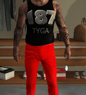 187 clothes pack (Hat, Tank top, T-Shirt, Jeans)