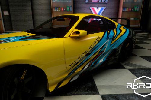 1998 Toyota Supra - Abstract Racing Stripes Livery