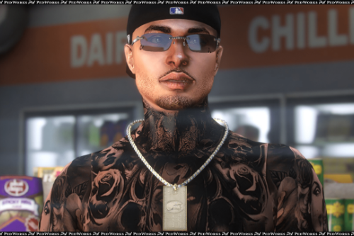 $1M Necklace for MP Male [Low Poly] "Dollar, Million, Chain" FiveM/SP
