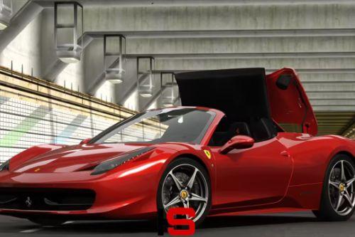 2010 Ferrari 458 Spider [Add-On | Animated Roof]