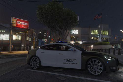 2014 Tesla Model S Los Santos Police Texture