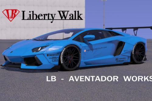 [2015 Lamborghini Aventador Liberty Walk]LB WORKS livery