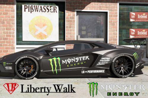 [2015 Lamborghini Aventador Liberty Walk]Monster Energy livery