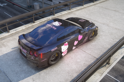 2017 Nissan GTR Hello Kitty streetrace livery