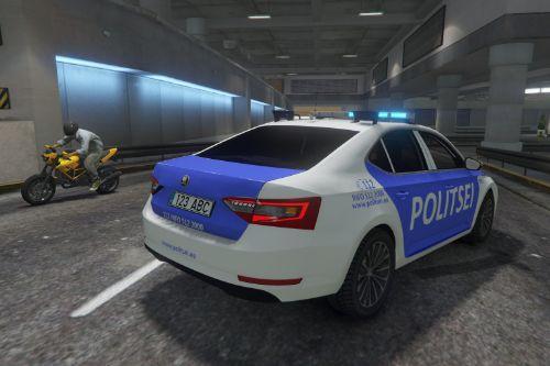 2018/2019  Estonian Police Skoda Superb (Eesti Politsei Skoda Superb 2018/2019)( Model is FBI )