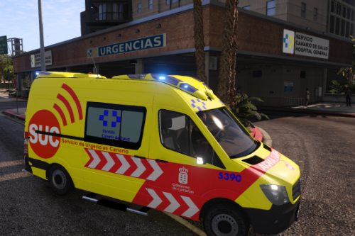 2019 Servicio Urgencias Canario 2014 Mercedes Sprinter W906-2  Ambulancia y Uniformes del SUC / Canary Islands EMS Ambulance + uniforms